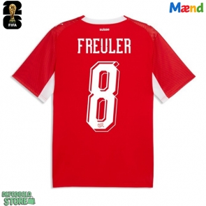 Schweiz Remo Freuler #8 Replika Hjemmebanetrøje VM 2026 Kortærmet